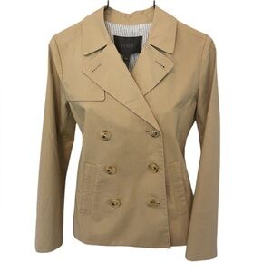 J. Crew Chino Khaki Pea Coat